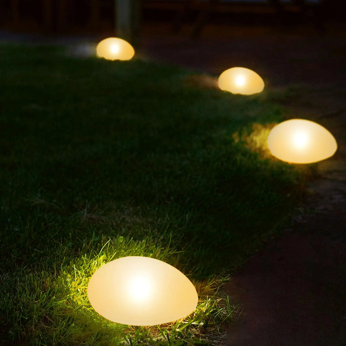 Outdoor Light - Solar Powered Pebble Stone Lamp for Garden SW-36210345 - SWEET-LIGHTS