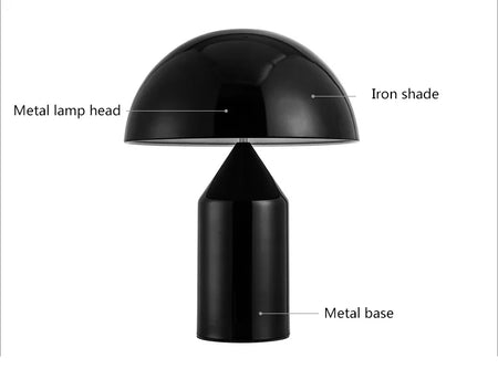 Table Lamp - Electroplating Nordic Black White Gold Mushroom LED Decor SW-36210345 - SWEET-LIGHTS