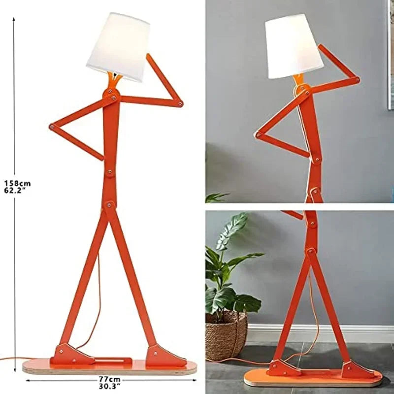 Floor Lamp - Creative DIY Wooden Humanoid Puppet LED Light SW-36210123 - SWEET-LIGHTS