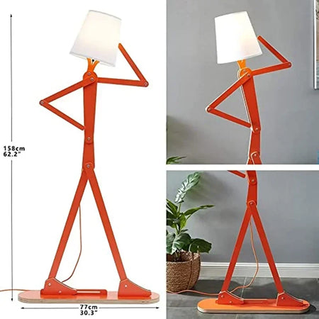 Floor Lamp - Creative DIY Wooden Humanoid Puppet LED Light SW-36210123 - SWEET-LIGHTS