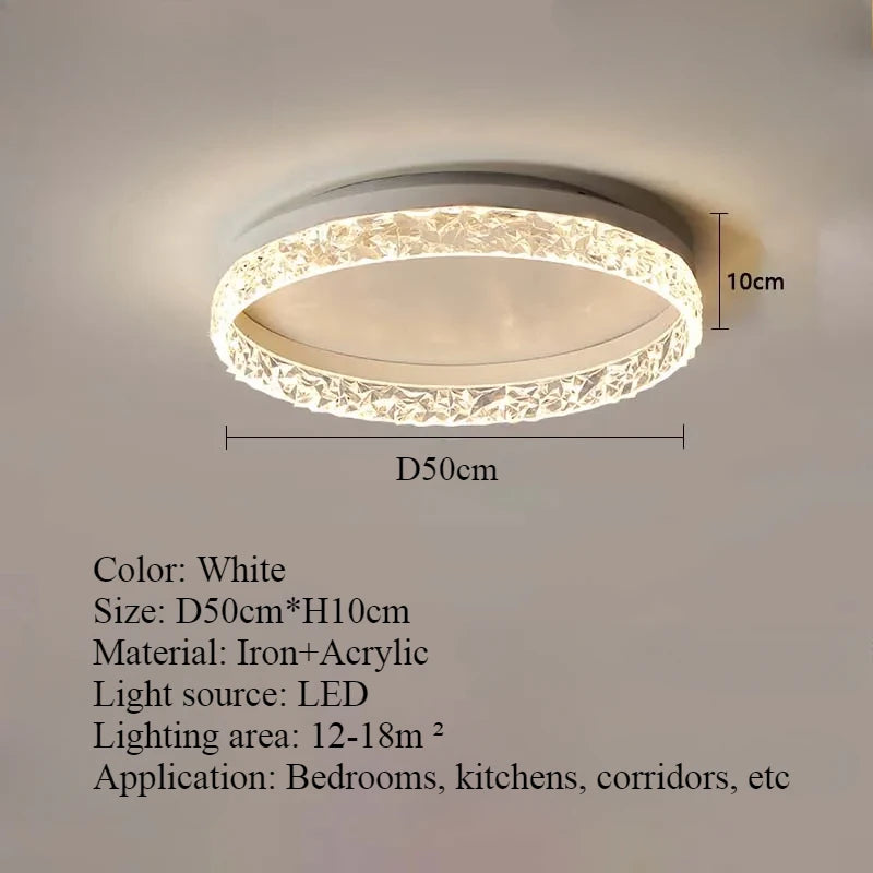 Ceiling Light - Nordic Light Luxury Circular LED Ceiling Light SW-36210457 - SWEET-LIGHTS