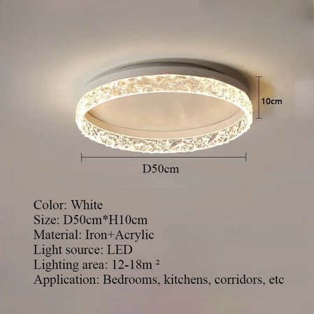 Ceiling Light - Nordic Light Luxury Circular LED Ceiling Light SW-36210457 - SWEET-LIGHTS