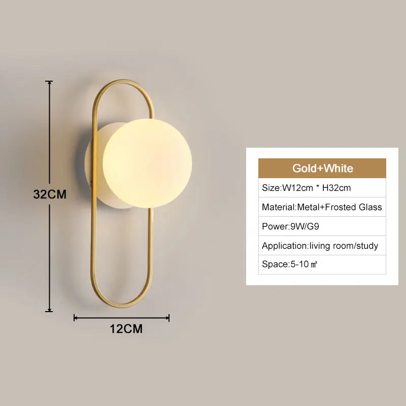 Wall Light - Interior LED Wall Lamps with G9 Bulb Black Gold SW-36210345 - SWEET-LIGHTS