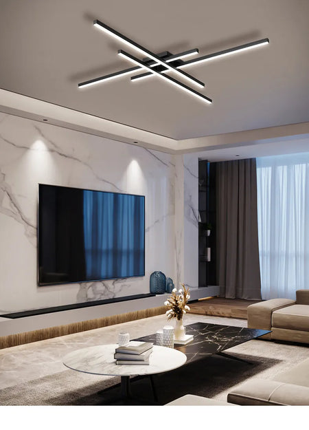 Ceiling Light - Black Chandelier LED Nordic Minimalist Lamp SW-36210457 - SWEET-LIGHTS