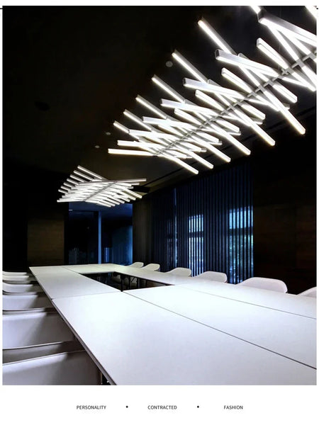 Pendant Light - Luxury Creative Fishbone Chandelier LED Home Decor SW-36210457 - SWEET-LIGHTS