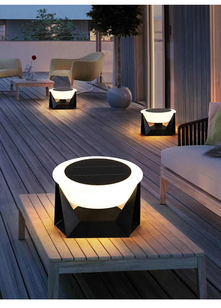 Outdoor Light - LED Remotely Controlled Solar Column Lamp Dimmable Waterproof SW-36210425 - SWEET-LIGHTS