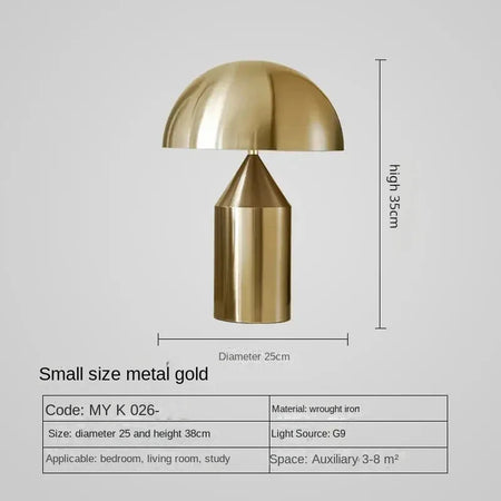 Table Lamp - Creative Mushroom LED Modern Luxury Gold Nordic Art Eye Protection Room Decor SW-36210345 - SWEET-LIGHTS