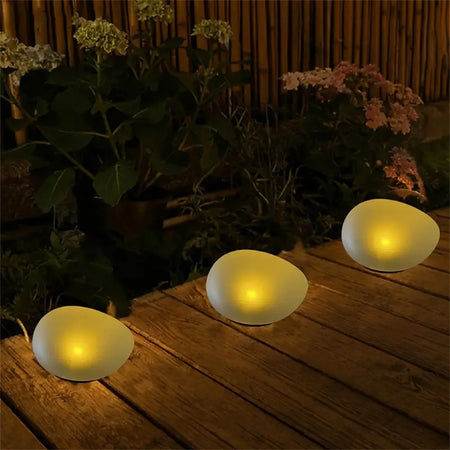 Outdoor Light - Solar Powered Pebble Stone Lamp for Garden SW-36210345 - SWEET-LIGHTS