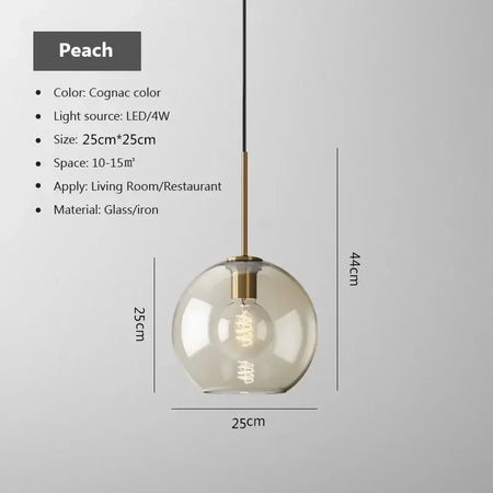 Pendant Light - Nordic LED Glass Chandelier Multi Head for Dining Room Living Room Bedroom Cafe SW-36210578 - SWEET-LIGHTS