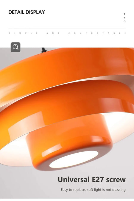 Pendant Light - Nordic LED Macaron Fixture Carbon Steel White Dark Green Orange for Restaurant Living Rooms SW-36210724 - SWEET-LIGHTS
