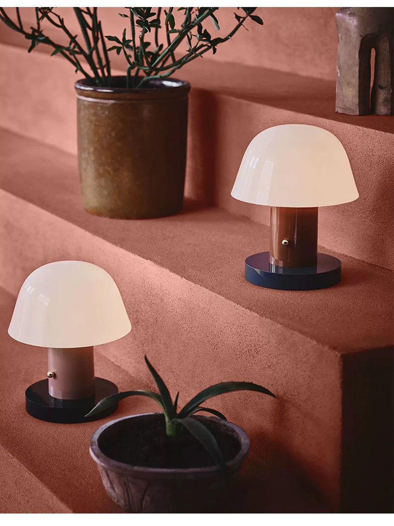 Table Lamp - Mushroom Warm Color USB Rechargeable LED Touch Light SW-36210987 - SWEET-LIGHTS