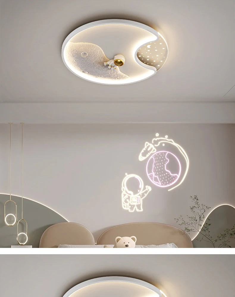 Children Lighting - Luminaire Modern Astronaut Led Ceiling Lamp for Kids Bedroom Surface Mounted SW-36210345 - SWEET-LIGHTS