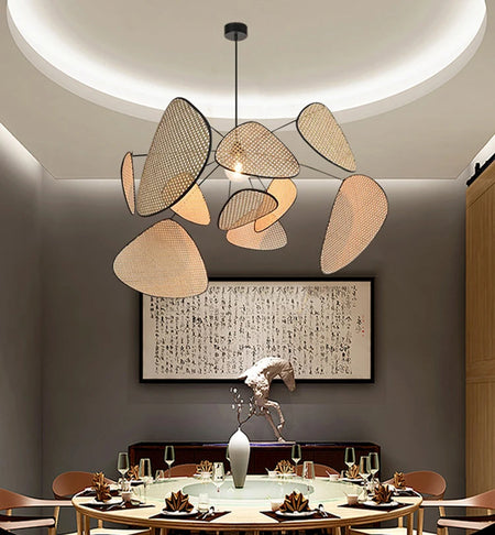 Pendant Light - Modern Living Room Led Rattan Chandelier Home Decor SW-36210789 - SWEET-LIGHTS