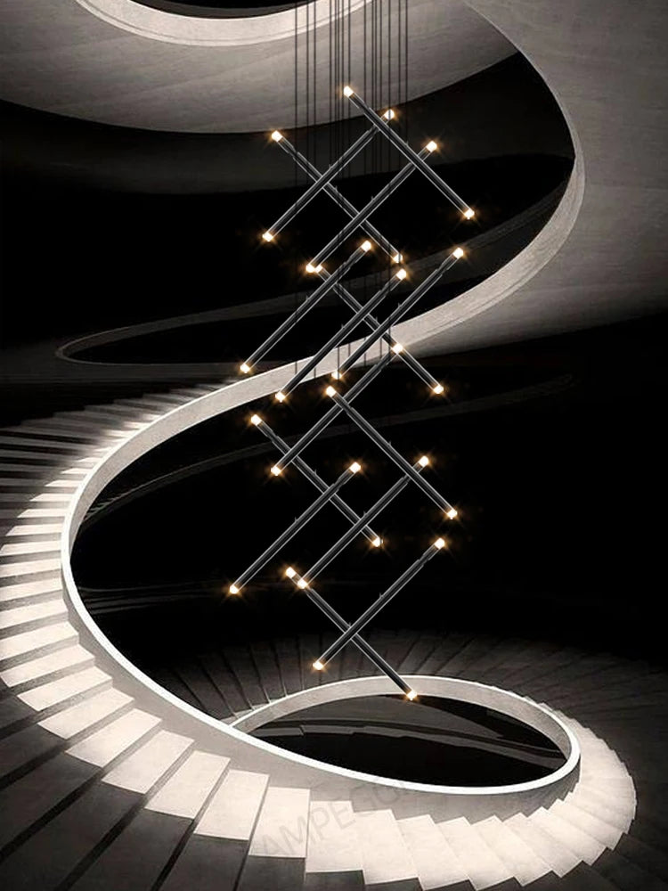 Pendant Light - Minimalist Staircase LED Chandelier Nordic Design SW-36210345 - SWEET-LIGHTS