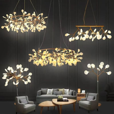 Pendant Light - Nordic Modern Firefly Chandelier Black Gold SW-36210753 - SWEET-LIGHTS