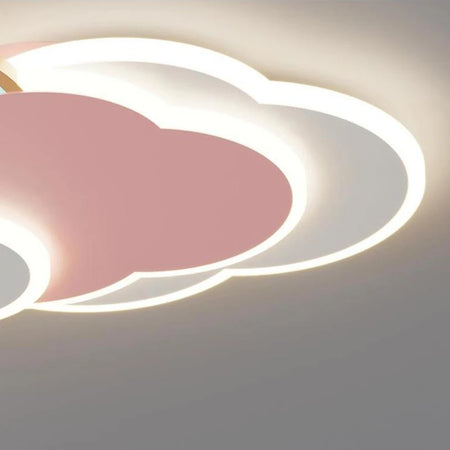 Children Lighting - Romantic Rainbow Cloud Ceiling Lamps 50cm 60cm Pink Light Remote Control SW-36210345 - SWEET-LIGHTS