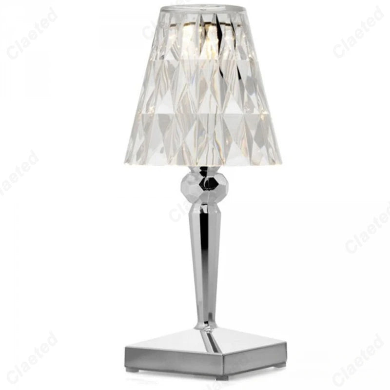 Table Lamp - LED Acrylic Diamond Crystal Decorative Desk Lamp USB Charging Touch Nightlight SW-36210457 - SWEET-LIGHTS