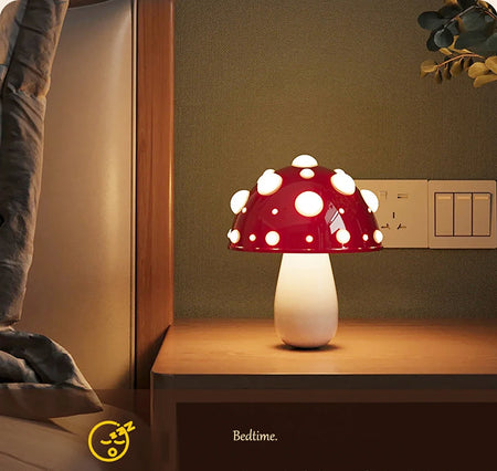 Table Lamp - Fly Amanita Mushroom Lamp with Dual Color LED G9 Bulb USB Rechargeable Desk Light SW-36210458 - SWEET-LIGHTS