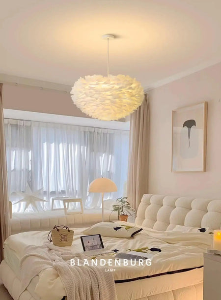 Pendant Light - Feather Nordic LED Chandelier for Living Room and Girl's Room Decor SW-36210578 - SWEET-LIGHTS