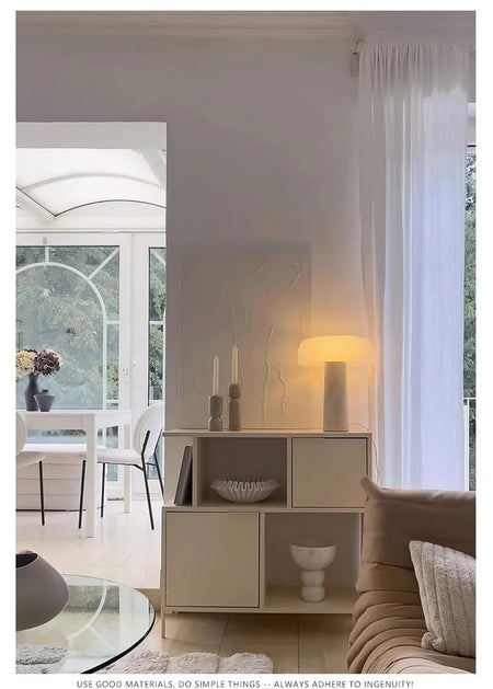 Table Lamp - Personality Simple Natural Travertine LED Mushroom Lamp SW-36210347 - SWEET-LIGHTS