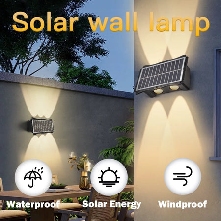 Outdoor Light - Wall Lamp Led House Solar Waterproof Up And Down Lighting Garden Exterior SW-36210457 - SWEET-LIGHTS
