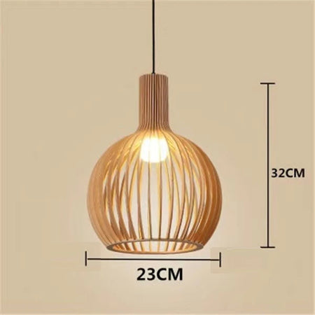 Pendant Light - Wood Bird Cage Lamp for Kitchen Island SW-36210458 - SWEET-LIGHTS