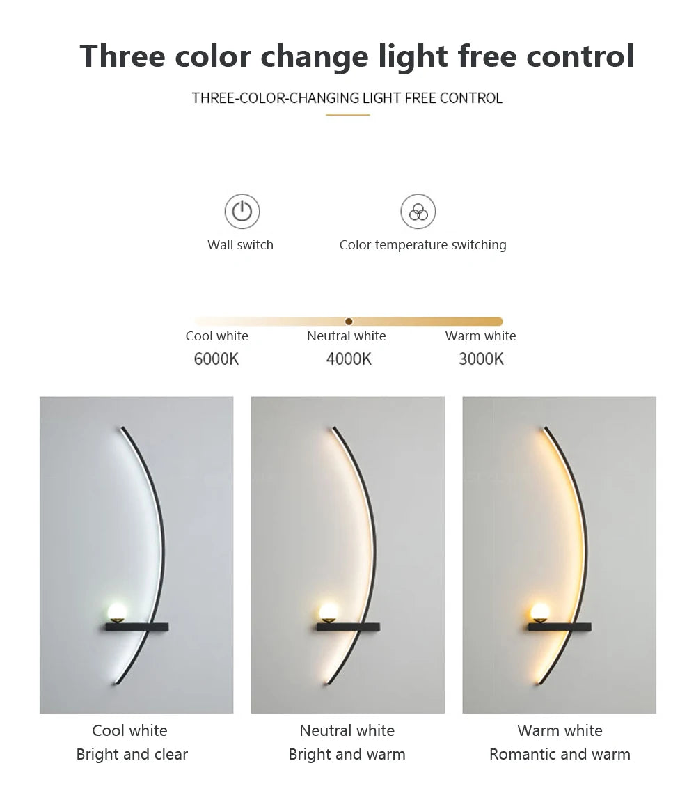 Wall Light - Bedside LED Wall Lamp Smart Remote Control Sconces Lighting for Bedroom Living Room Indoor SW-36210458 - SWEET-LIGHTS