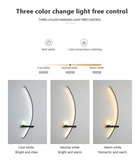 Wall Light - Bedside LED Wall Lamp Smart Remote Control Sconces Lighting for Bedroom Living Room Indoor SW-36210458 - SWEET-LIGHTS