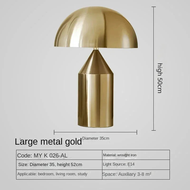 Table Lamp - Creative Mushroom LED Modern Luxury Gold Nordic Art Eye Protection Room Decor SW-36210345 - SWEET-LIGHTS