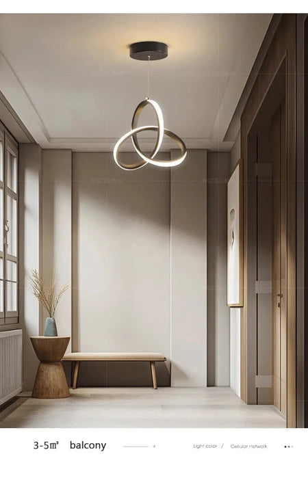Pendant Light - LED Line Pendant Light Modern 24/30cm Aluminium Hanging Lamps For Indoor Illumination SW-36210567 - SWEET-LIGHTS