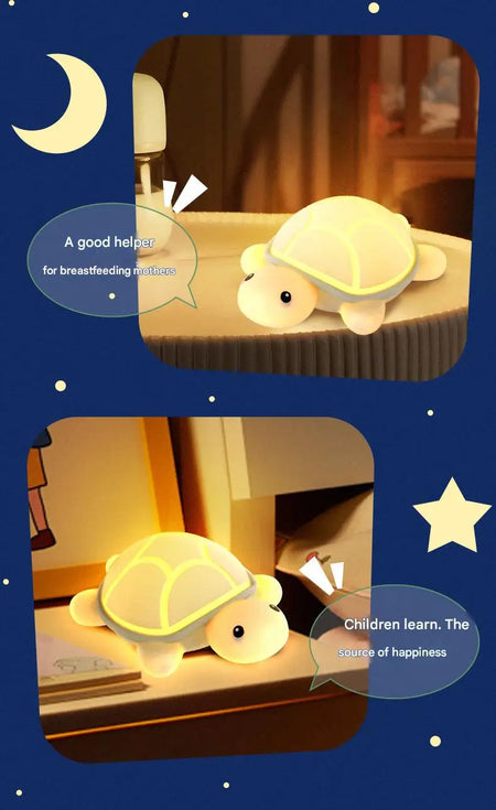 Children Lighting - Led Turtle Night Light Cute Silicone Lamp Touch Nightlight Children Sleep Light Room Decor Gift SW-36210458 - SWEET-LIGHTS
