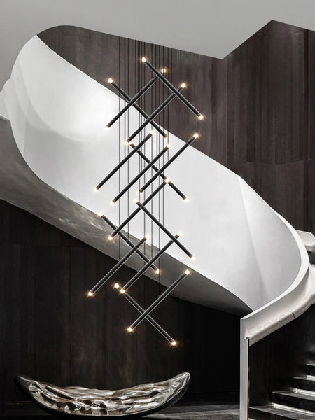 Pendant Light - Minimalist Staircase LED Chandelier Nordic Design SW-36210345 - SWEET-LIGHTS