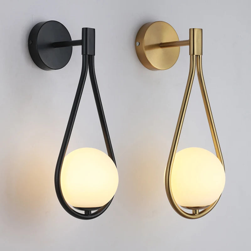Wall Light - Interior LED Wall Lamps Wall Lighting Fixtures for Bedroom Living Room Indoor Frosted Glass Ball Sconce SW-36210458 - SWEET-LIGHTS