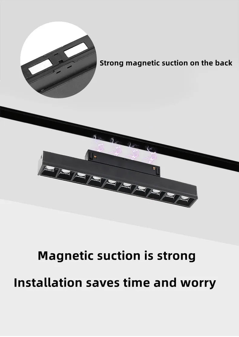 Spotlight - Magnetic Track Light Grille Flood Lamp DC48V Indoor Living SW-36210345 - SWEET-LIGHTS