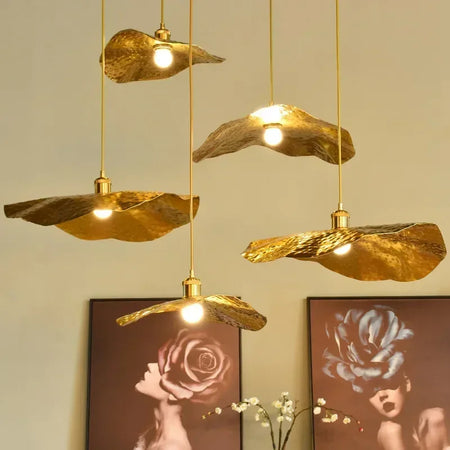 Pendant Light - New Chinese Lotus Leaf Chandelier for Kitchen Bar SW-36210458 - SWEET-LIGHTS
