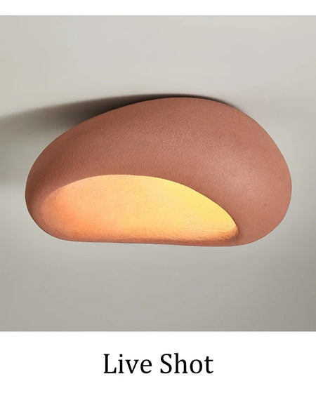 Ceiling Light - Modern Japanese Wabi Sabi Grey 45cm Lamp Coral Red SW-36210123 - SWEET-LIGHTS