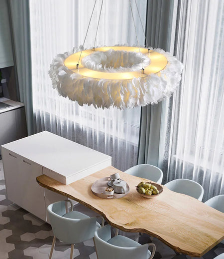 Pendant Light - Nordic Goose Feather LED Chandelier Home Decor SW-36210345 - SWEET-LIGHTS