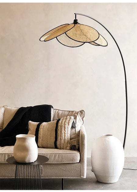 Floor Lamp - Knitting Rattan LED Lighting Nightlight for Living Room and Bedroom SW-36210346 - SWEET-LIGHTS