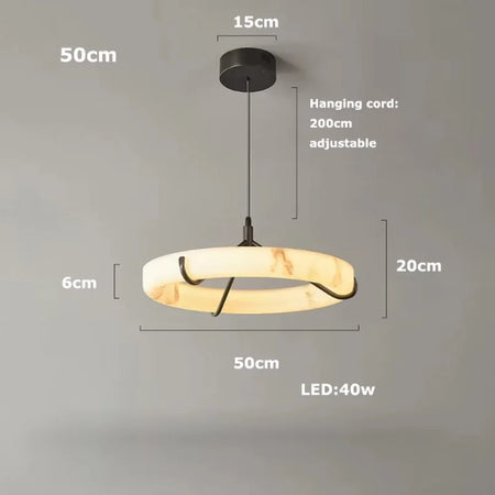 Pendant Light - LED Dimmable Natural Marble Chandelier SW-36210497 - SWEET-LIGHTS