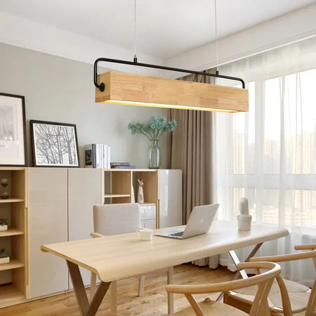 Pendant Light - High-end Simple Nordic Wooden LED with Metal Pole for Restaurants and Cafes Bright SW-36210748 - SWEET-LIGHTS