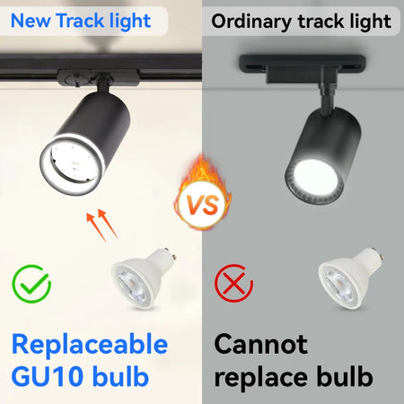 Spotlight - Led GU10 Track Light Rail Ceiling Spot Fixture SW-36210897 - SWEET-LIGHTS