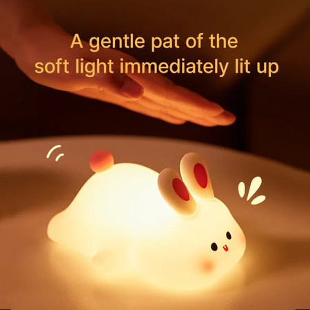 Children Lighting - Cute Rabbit Rechargeable Night Lamp Touch Sensor USB Light for Kids Gift SW-36210345 - SWEET-LIGHTS