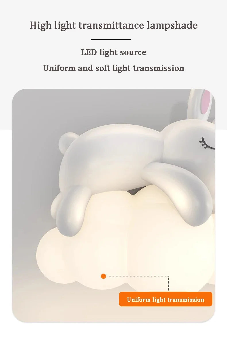 Children Lighting - White Clouds Bear Wall Lamps LED Children's Room Lamp Modern Warm Decor SW-36210345 - SWEET-LIGHTS