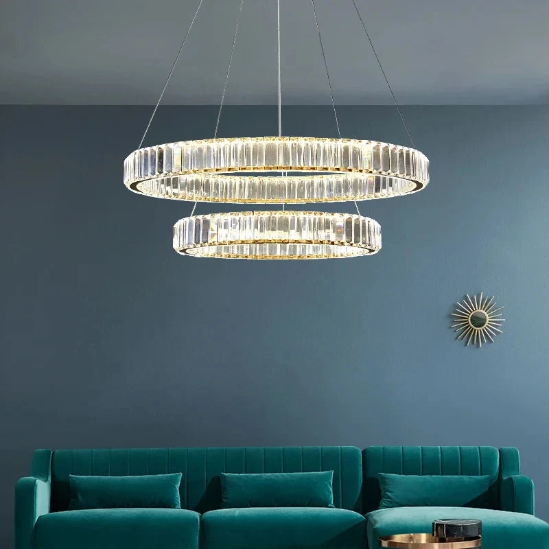 Pendant Light - Led Luxury Crystal Ceiling Pendant Lamp for Living Room and Dining SW-36210347 - SWEET-LIGHTS