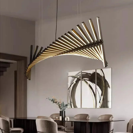 Pendant Light - Luxury Creative Fishbone Chandelier LED Home Decor SW-36210457 - SWEET-LIGHTS