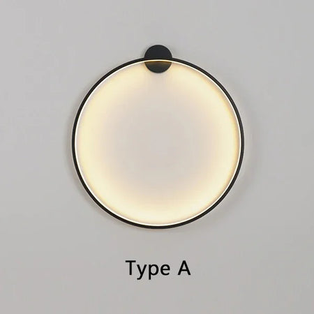 Wall Light - Minimalist Circle Background LED Wall Lamp Indoor Decor Living Room Wall Sconces Bedside Lighting SW-36210456 - SWEET-LIGHTS