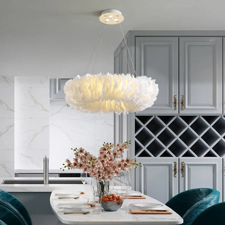 Pendant Light - Nordic Goose Feather LED Chandelier Home Decor SW-36210345 - SWEET-LIGHTS