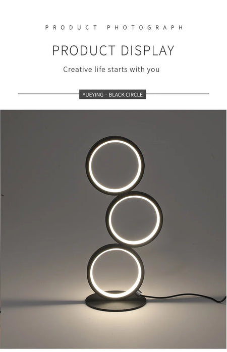 Table Lamp - Dimming Intelligent Touch Ring Night Light Modern Design SW-36210347 - SWEET-LIGHTS