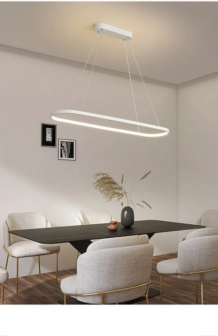 Pendant Light - Modern LED 70/90cm Elliptical Lamp SW-36210789 - SWEET-LIGHTS