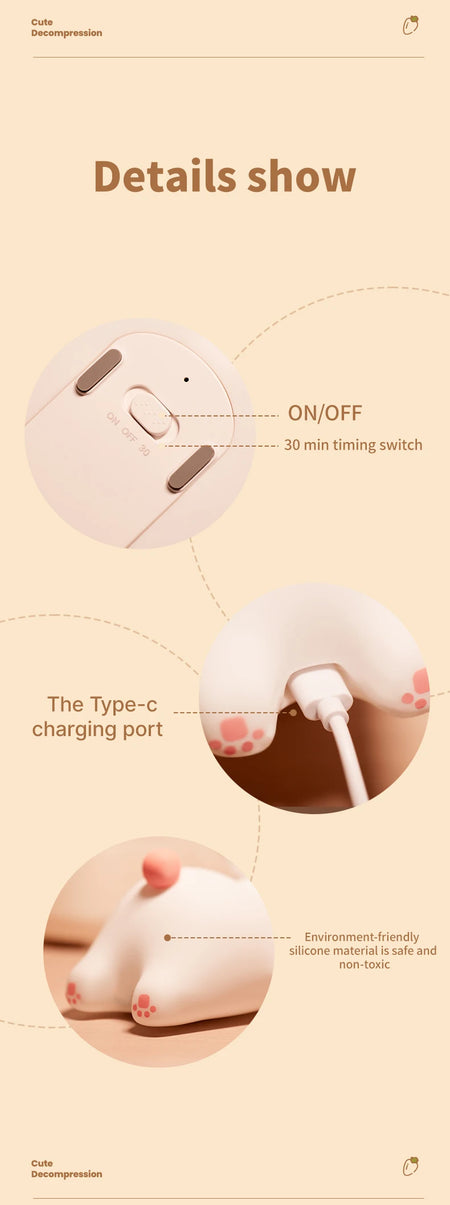 Children Lighting - Cute Rabbit Rechargeable Night Lamp Touch Sensor USB Light for Kids Gift SW-36210345 - SWEET-LIGHTS